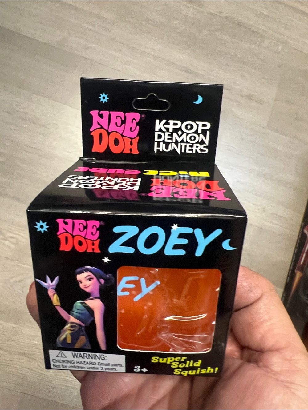 Zoey Orange Super Solid Squish Stress Ball - Nee Doh K-Pop Demon Hunters